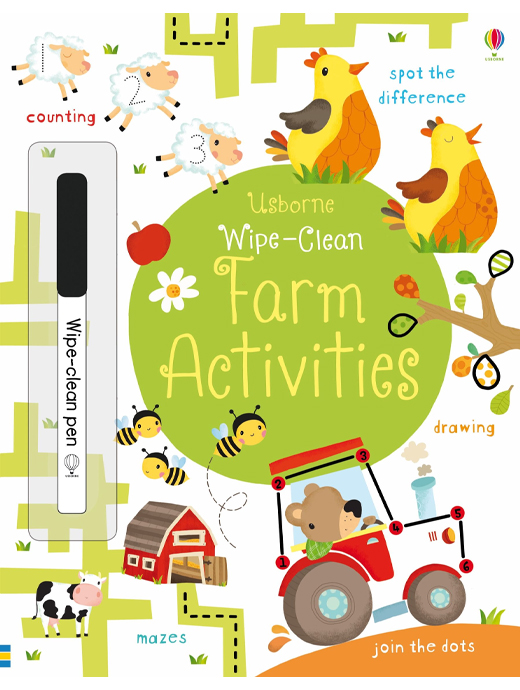 Usborne Wipe-Clean Books: Farm Activities