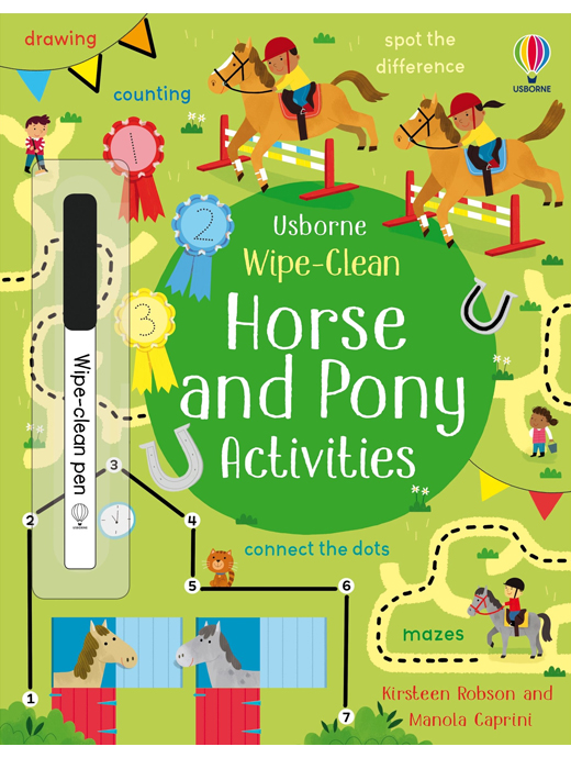 Usborne Wipe-Clean Books: Horse and Pony Activities