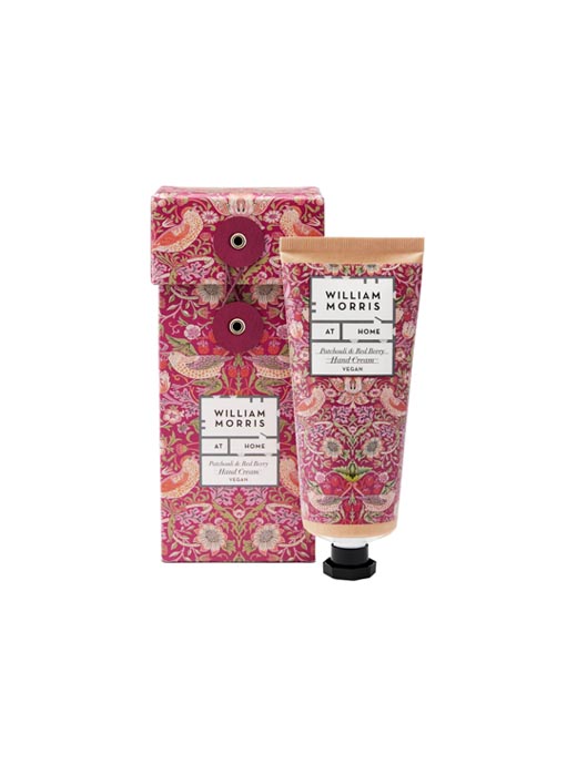  William Morris at Home Strawberry Thief Patchouli & Red Berry Hand Cream 100ml 