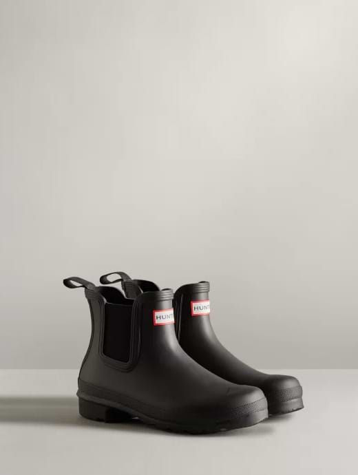 Hunter original chelsea boots in black store