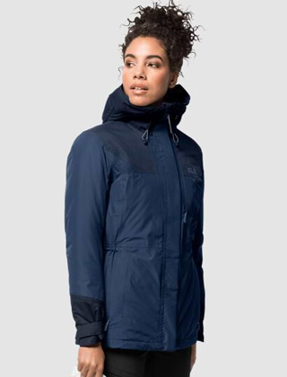 Jack Wolfskin Women s Brecon Range Insulated Jacket Dark Indigo