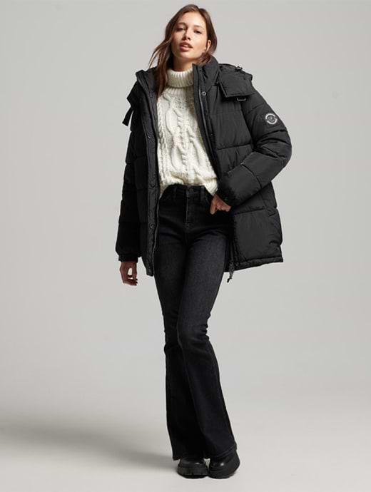 Superdry Women s Expedition Cocoon Parka Black