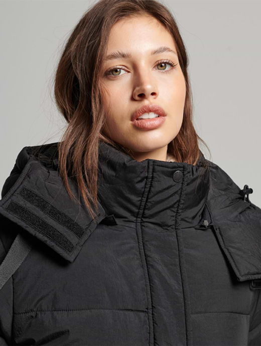 Superdry cocoon parka black online