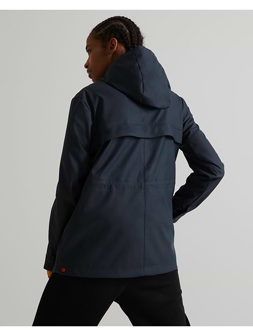 Hunter Womens Lightweight Rubberised Jacket Navy Griggs