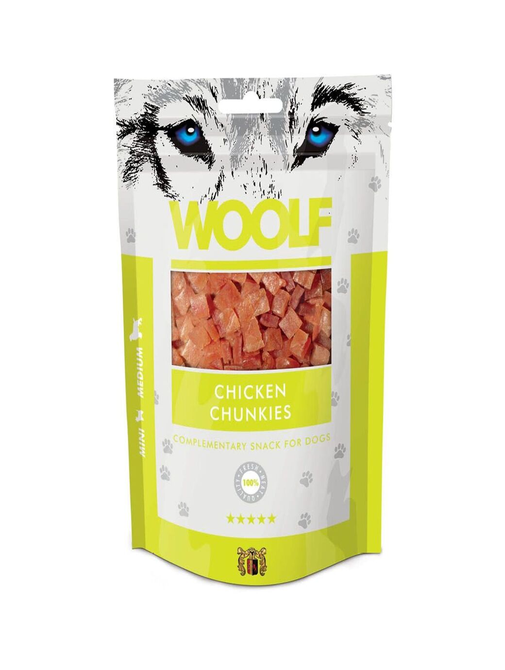 Woolf Chicken Chunkies 100g