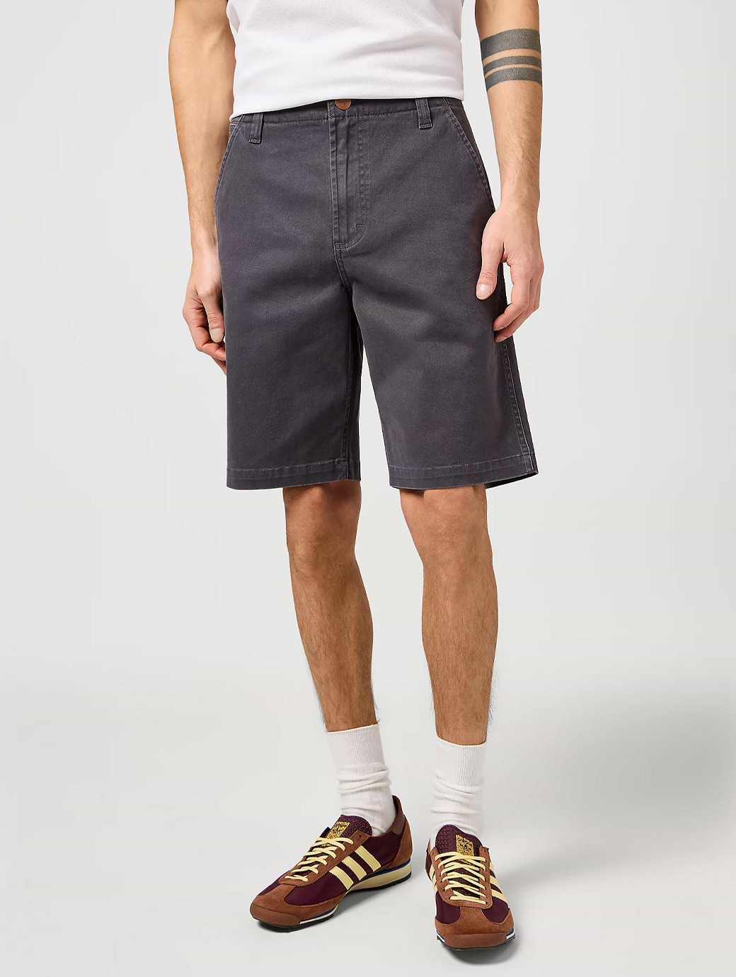 Wrangler CJ Chino Shorts Faded Black
