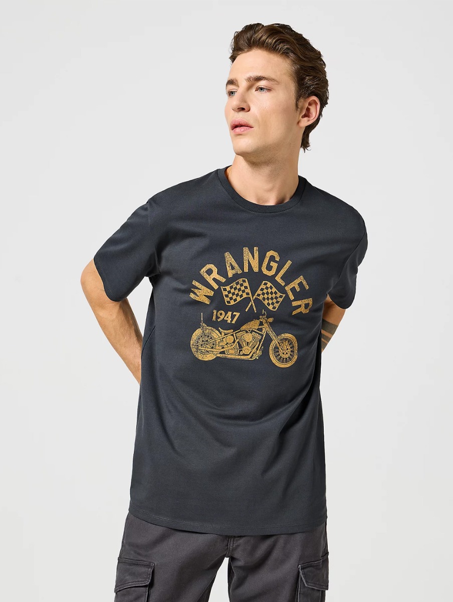 Wrangler Men's Americana Tee Faded Black