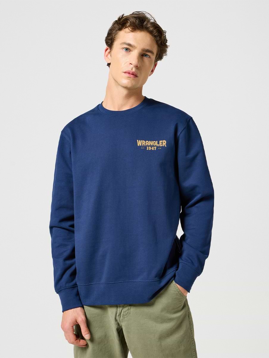 Wrangler Men's Casey Jones Sweatshirt Navy