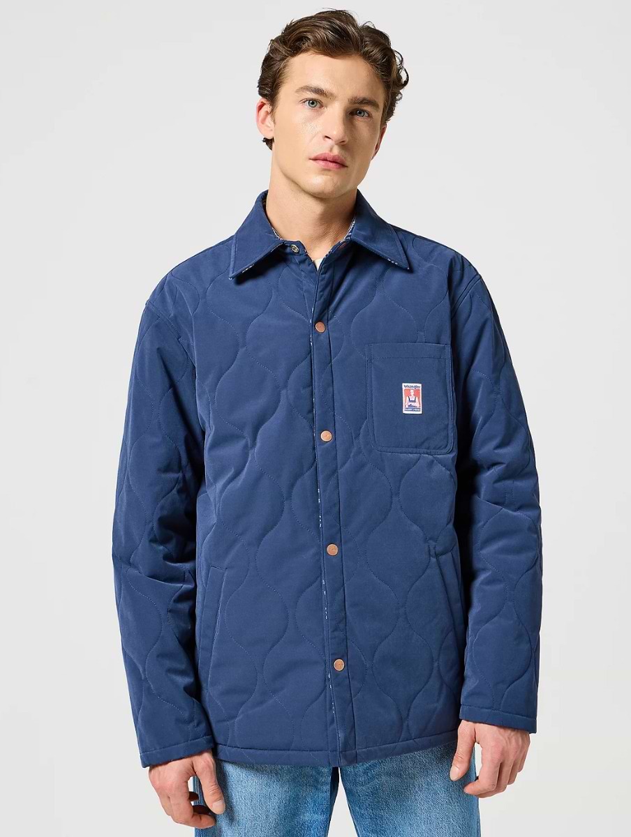 Wrangler | Men's Casey Reversible Shacket Navy