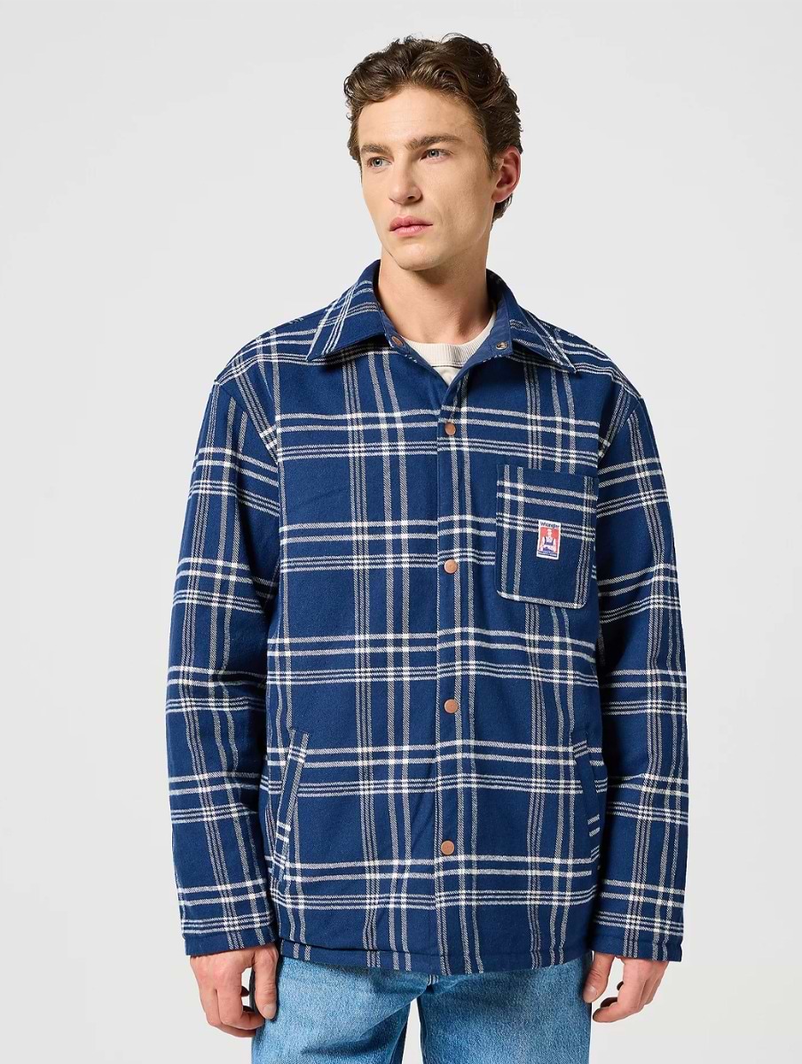 Wrangler Men's Casey Reversible Shacket Navy