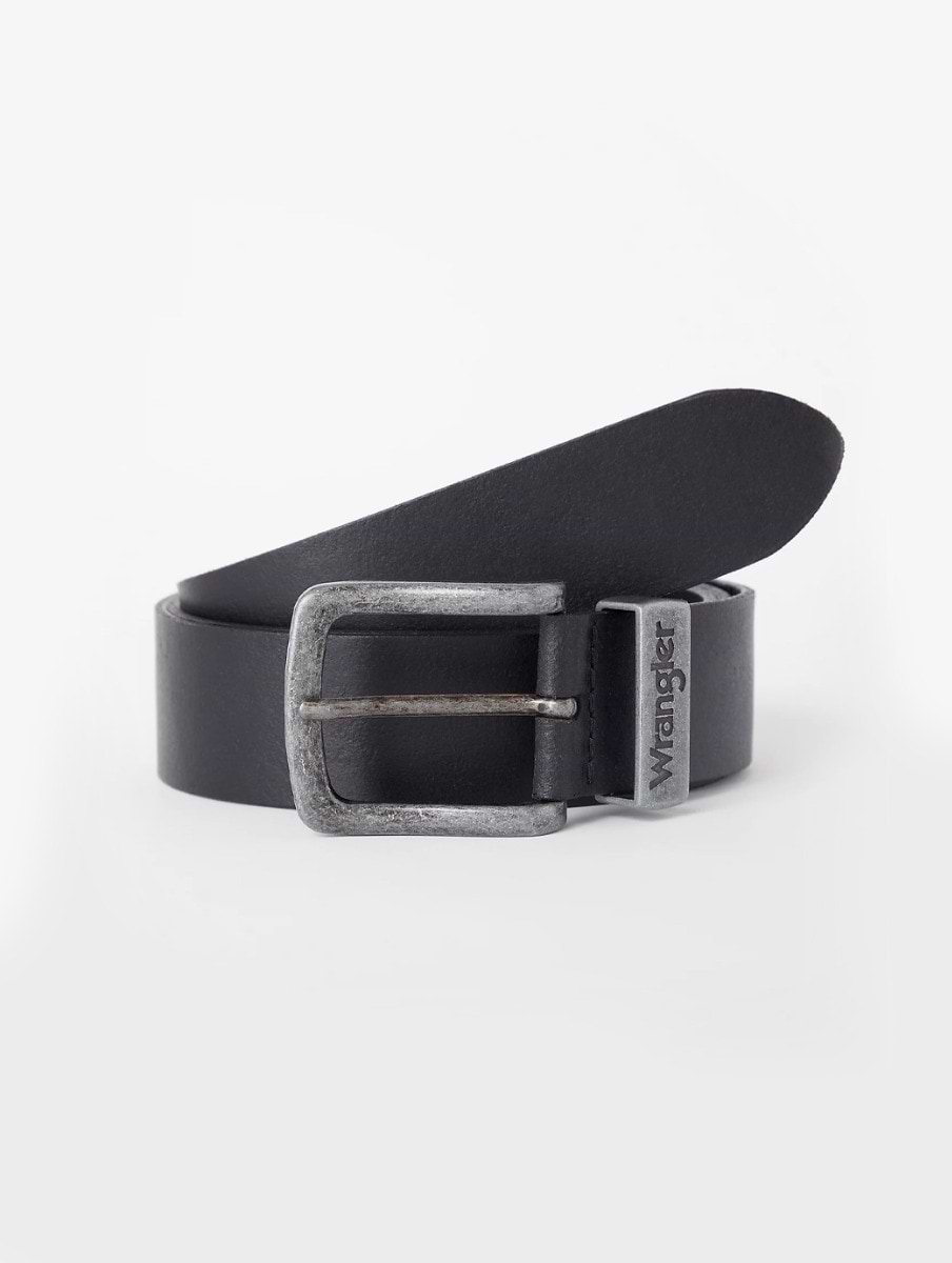 Wrangler Men's Metal Loop Belt Black