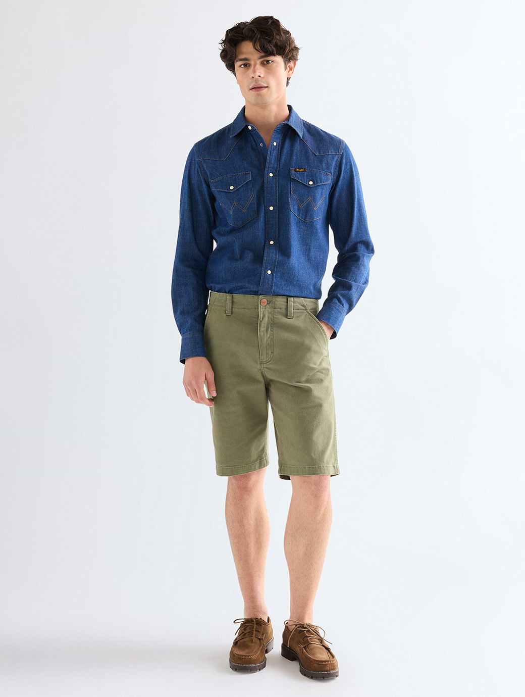 Wrangler Men's Chino Shorts Dusty Olive