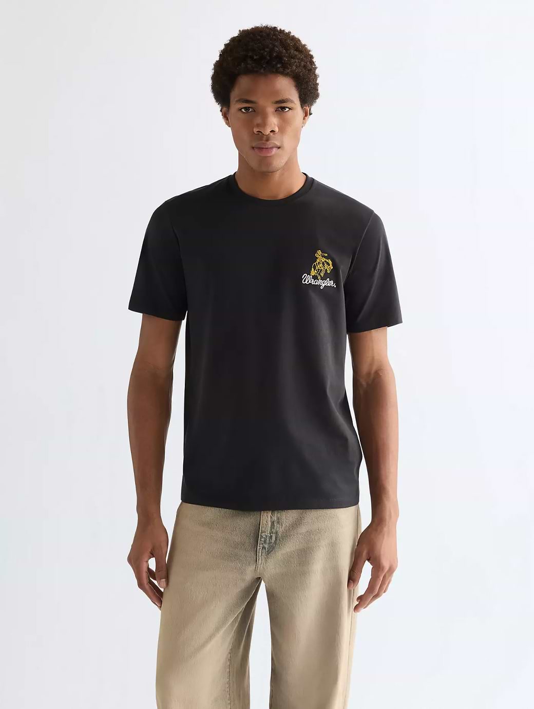 Wrangler Men's Embroidery Tee Black