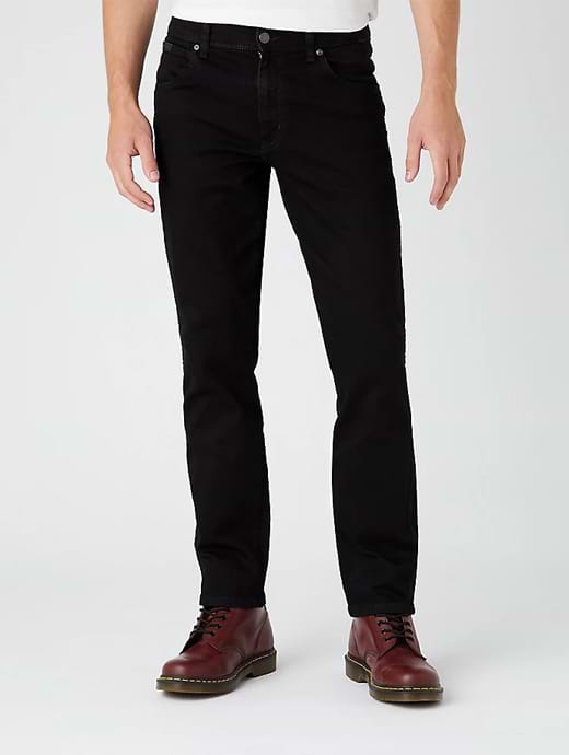 Wrangler Texas Slim Jeans Black Valley