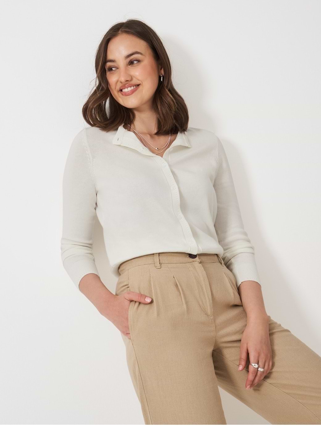 Crew Clothing Women's Crew Cardigan Ivory
