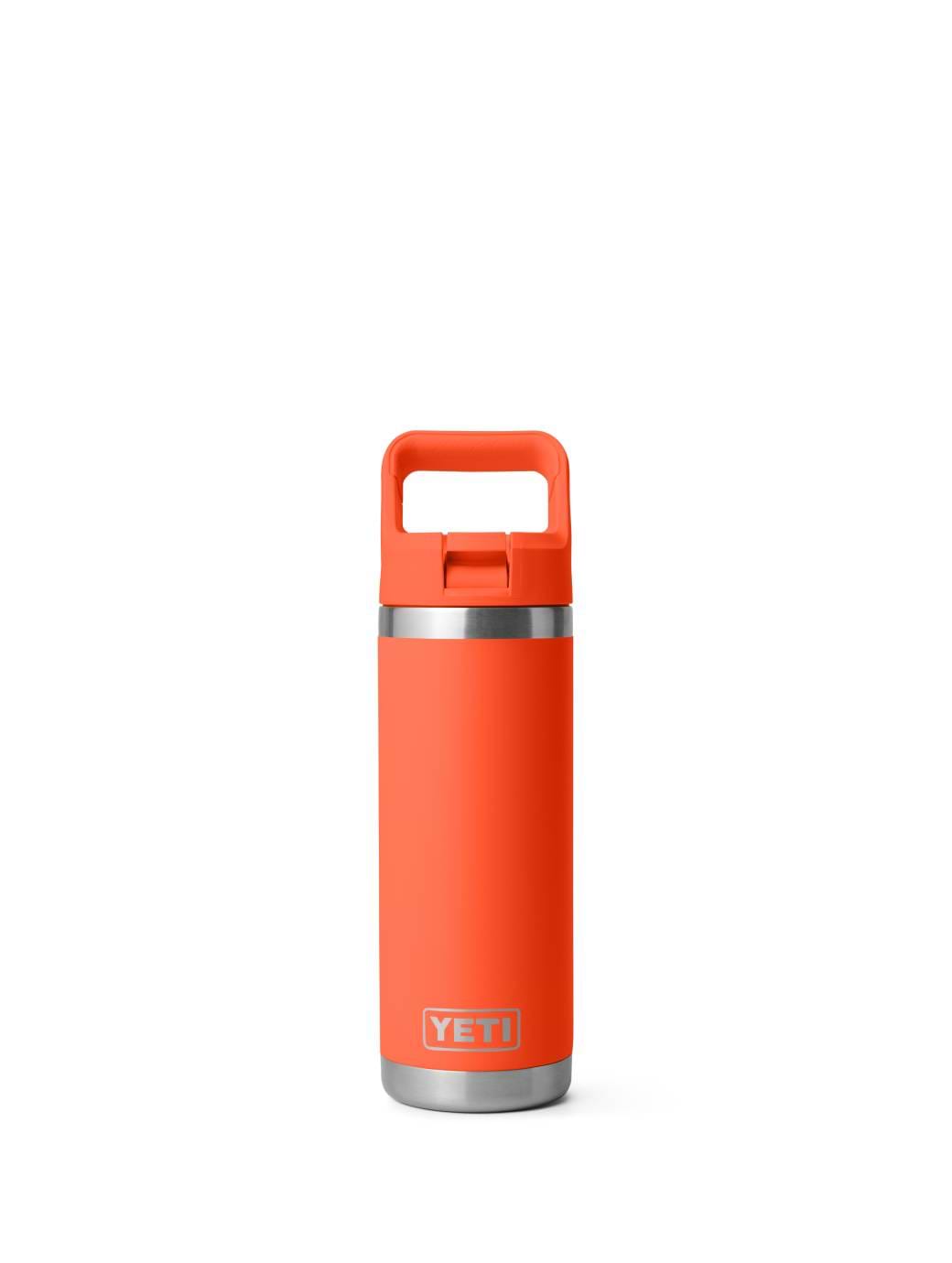 Yeti Rambler 18oz Colour Straw Bottle Papaya