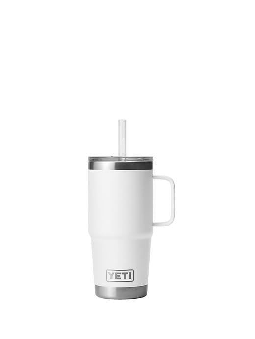 Yeti Rambler 25oz Straw Mug White