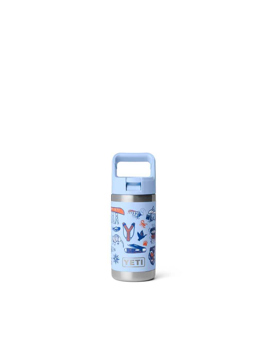 Yeti Rambler Junior 12oz Kids Bottle Summer Graphic Big Sky Summer Camp