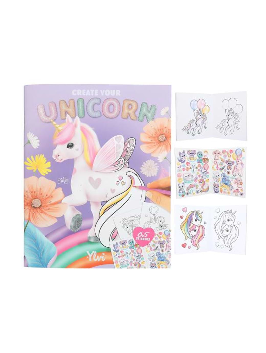 Ylvi Create Your Unicorn Colouring Book