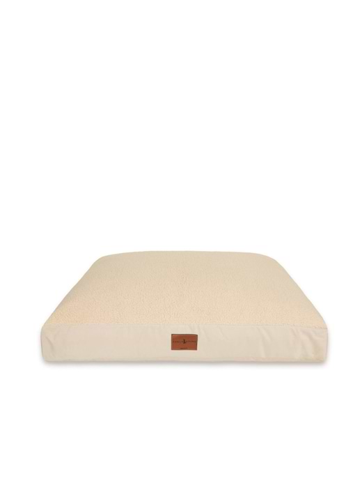 Chalk Ziggy Large Dog Bed Bone Sherpa