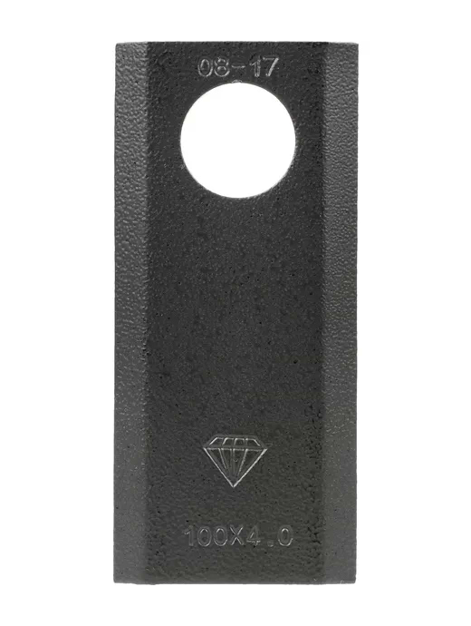 Kramp Mower blade LH/RH 100x40x4mm bore Ø21mm Suitable for Massey Ferguson 