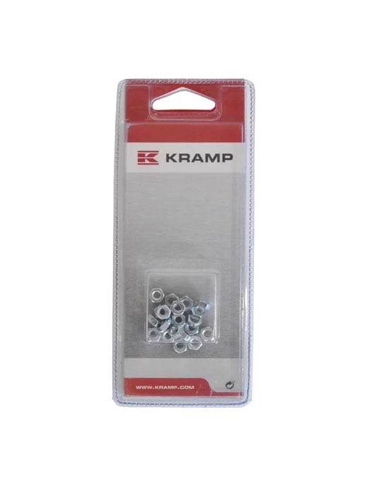 Kramp zinc plated nuts M4 8.8 (20x)
