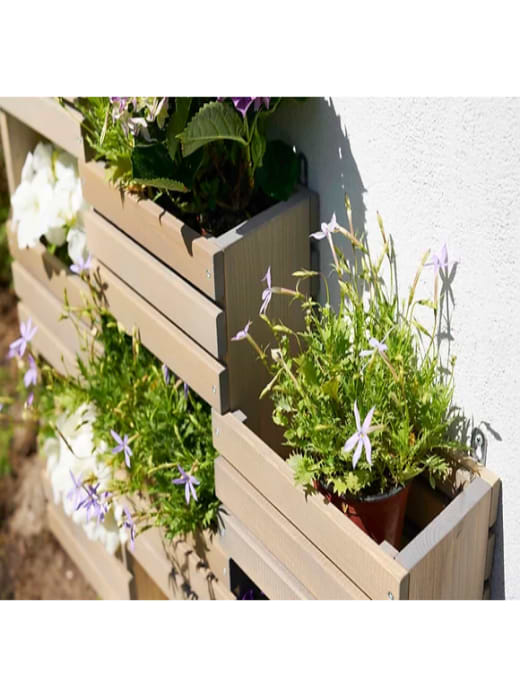 EKJU TIERED HANGING GARDEN SHELF STATION GREY