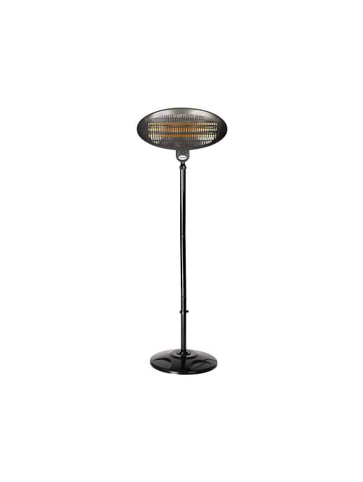 La Hacienda Black Quartz Adjustable Standing Heater
