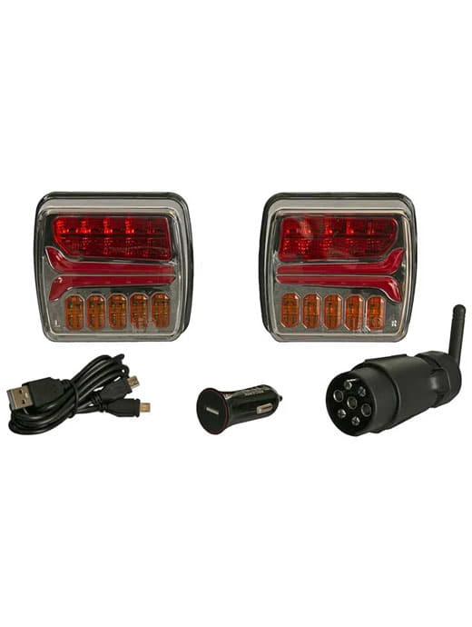 Kramp LED Square Wireless Light Set 110x103 7-pin