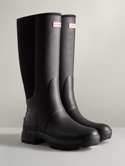 Hunter Men's Tall Field Balmoral Hybrid Boot Black | Griggs Agri