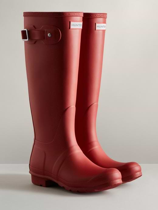 Tall red rain boots online