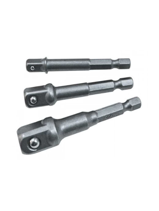 FAITHFULL HEX TO SQUARE DRIVE ADAPTOR SET, 3 PIECE