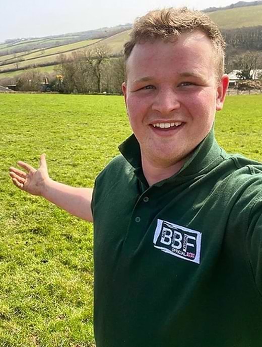 Back British Farming Men's BBF Polo Forest Green