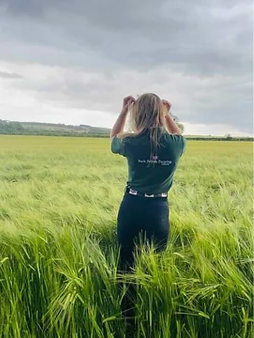 Back British Farming Women's Polo Shirt Green 
