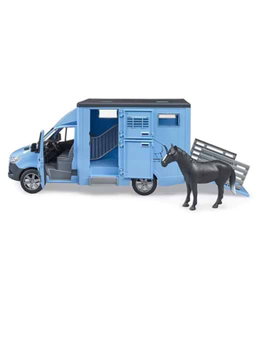 Bruder MB Sprinter Animal Transporter with Horse Griggs Agri