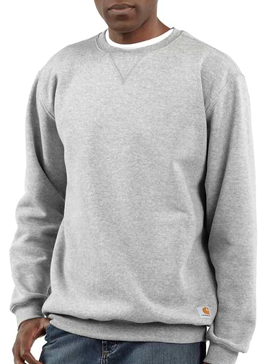 Carhartt Men's Loose Fit Crewneck Sweatshirt Heather Grey