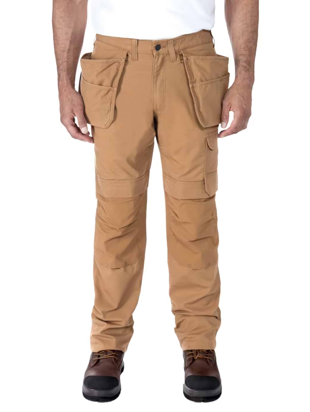 Carhartt Steel Rugged Flex Relaxed Fit Ripstop Double-Front Cargo Multi-Pocket Work Pant Carhartt Brown