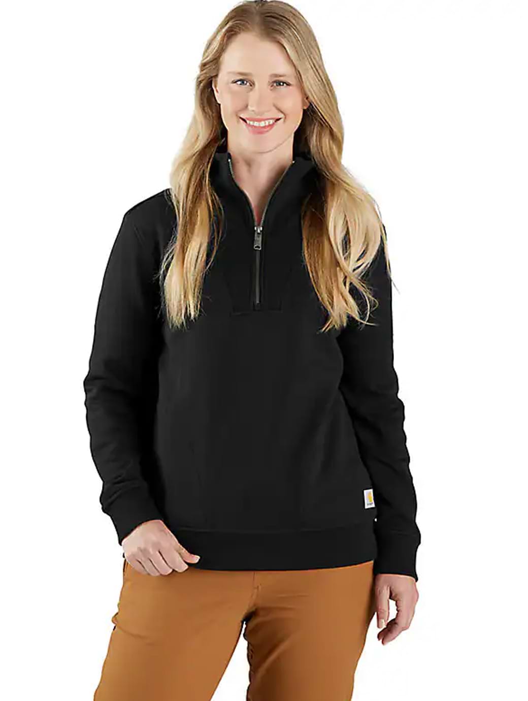 Carhartt Women's Fiber Series Half-Zip Sweatshirt Black