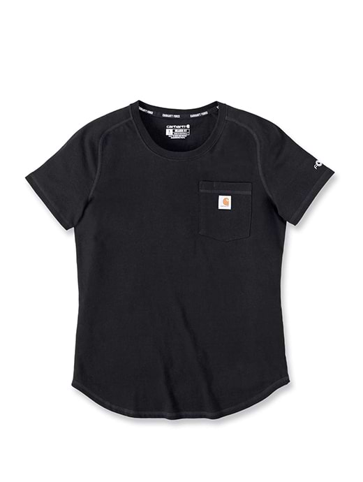 Carhartt Women's Force Relaxed Fit Midweight Short Sleeve Pocket T-Shirt Black