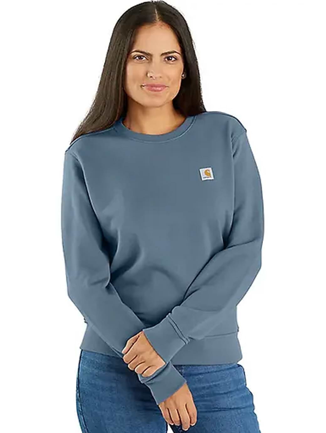 Carhartt Women's French Terry Crewneck Sweatshirt Thundercloud