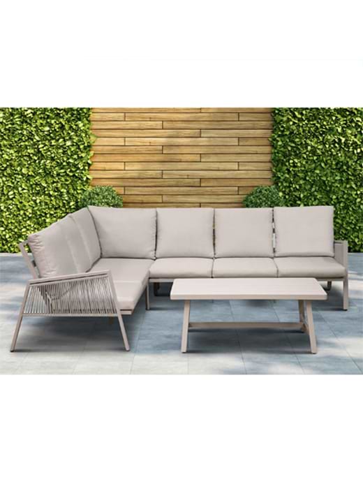 Outdoor aluminium corner sofa sale
