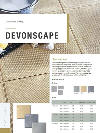 Devontex Slabs Devonscape Charcoal Paving Slab | Griggs Agri