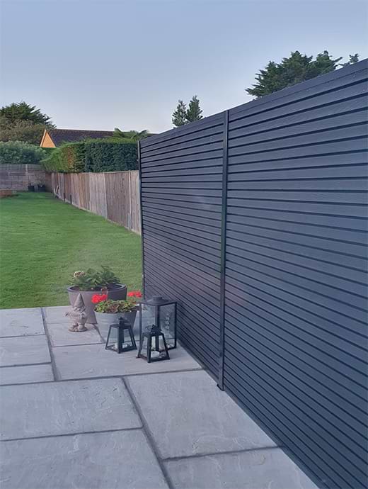 Durapost Urban Composite Kit Anthracite Grey Board/Anthracite Grey Post