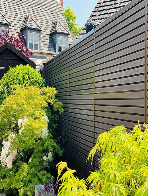 Durapost Urban Composite Kit Anthracite Grey Board/Black Post