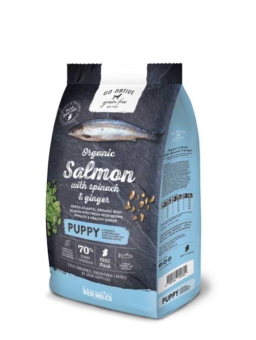 Go Native Puppy Dry Food Salmon with Spinach Ginger 4KG Griggs Agri