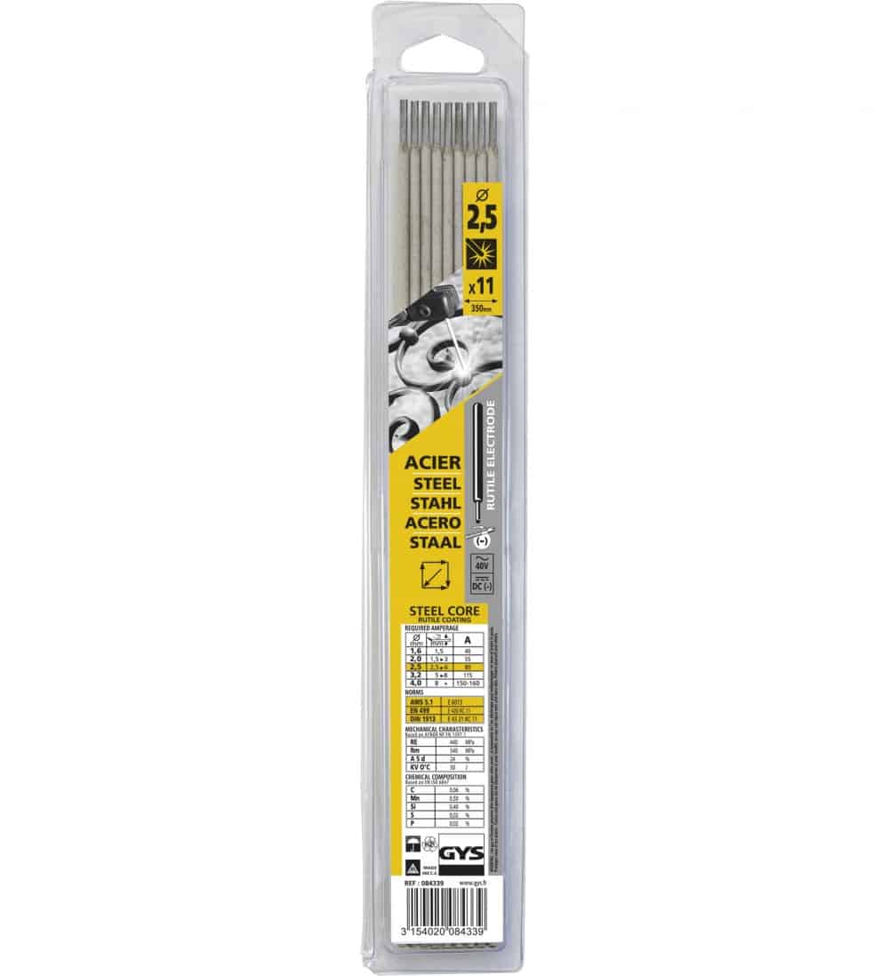 GYS Rutile Welding Rod 2.5x350mm x11