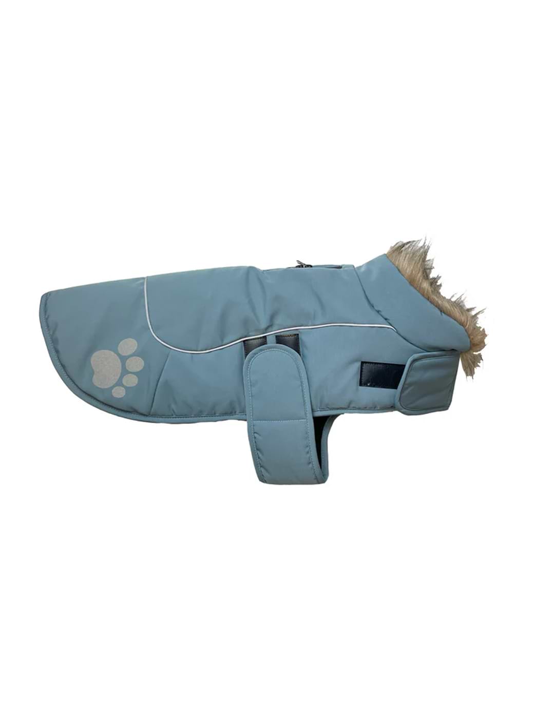 Happy Pet Paw Print Dog Jacket Sky Blue
