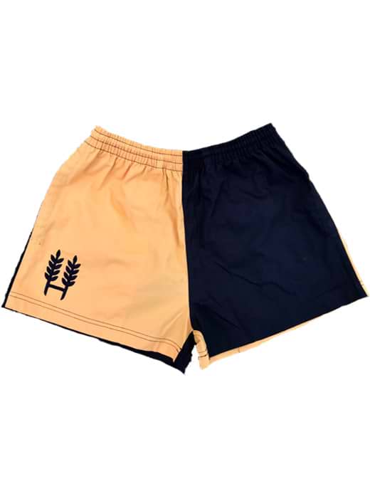 Hexby Unisex Harlequin Shorts Yellow/Black 