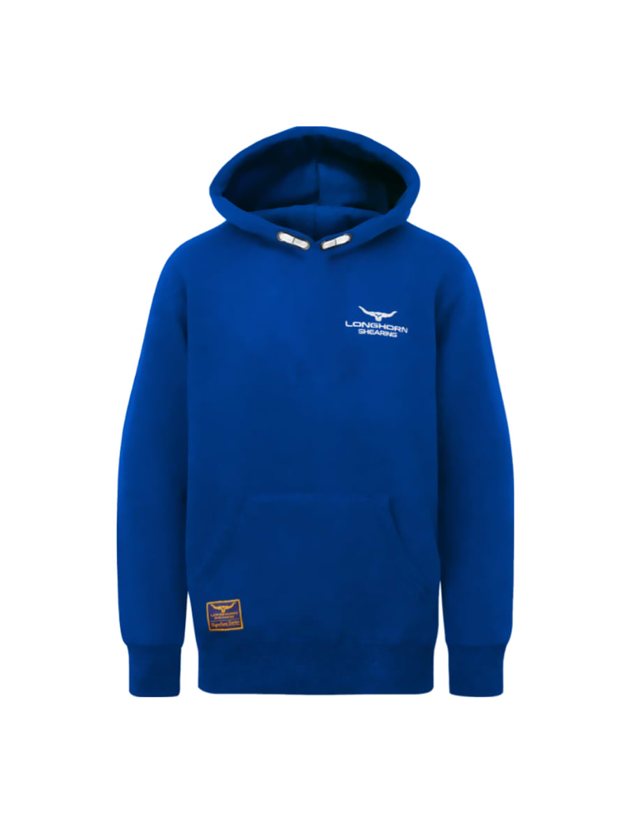 Horner Shearing Children's Longhorn Signature Series Hooded Sweatshirt Cobalt