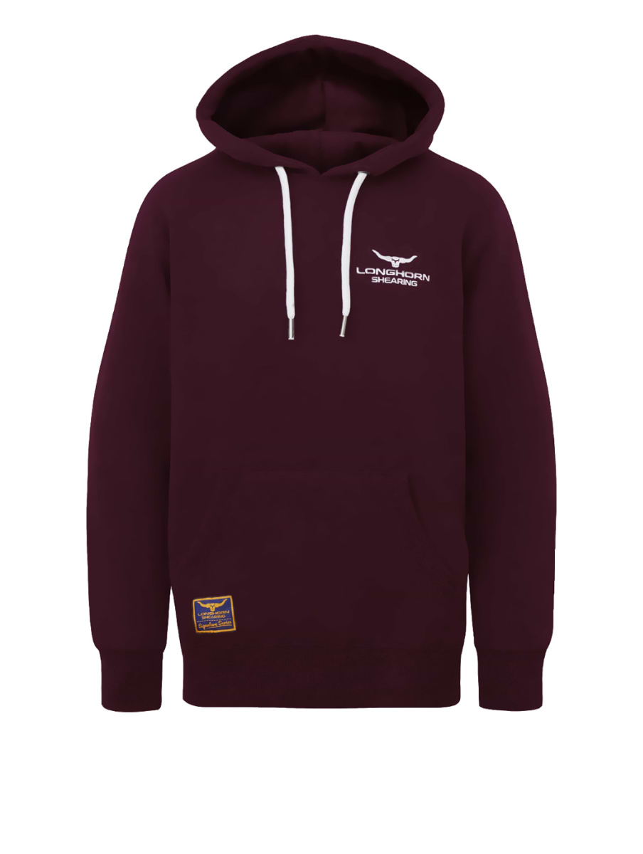 Horner Shearing Longhorn Signature Series Hoodie Burgundy